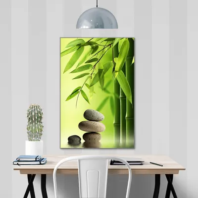 Produktbild von banjado Magnettafel aus Glas, beschreibbar, 50x75cm groß, ESG Sicherheitsglas mit Motiv Innere Ruhe [MTGH2 10887]