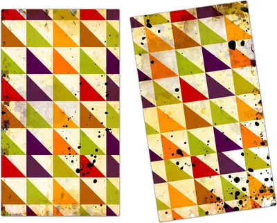 Produktbild von Spritzschutz Herdabdeckplatte Schneidebrett aus Glas Flecken auf Hintergrund 2-Teilig (60x52cm)