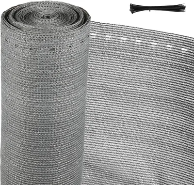 Produktbild von TolleTour Zaunblende Tennisblende aus HDPE 150 g/m² Sichtschutz Zaunblend 1.8*10m grau
