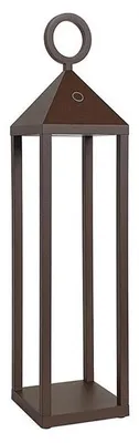 Zdjęcie produktu dla PICNIC Lampa stołowa LED 2,2 W IP54, 2700 K, 43 cm, Corten – bezprzewodowa lampa akumulatorowa do użytku wewnątrz i na zewnątrz – Rossini Group