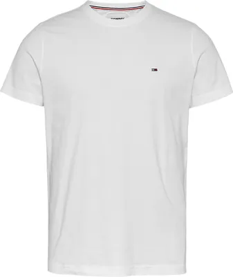 Produktbild von Tommy Jeans Flag Slim Fit Shirt  Weiss - Große XXL