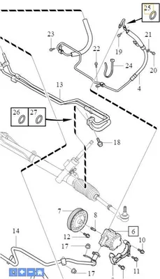 Produktbild von Volvo S80 XC70 V70 Servolenkungspumpe o-ring