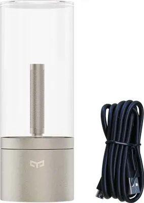 Produktbild von Yeelight LED Atmosphaere Licht Nacht Lampe unterstuetzt intelligente intelligente Handy BT APP Steuerung / manuelle Steuerung stufenlos einstellbare Helligkeit dimmbar Timing Verzoegerung / Modi Einstellungen mit USB-Ladeanschluss Built-in 2100mAh hohe Kapazitaet Akku fuer Cafe Shop Wohnzimmer Schlafzimmer