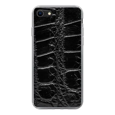 Produktbild von MuchoWow® Handyhülle Schutzhülle Hülle für iPhone 8 Tiermuster - Krokodile - Leder Silikon Softcase Handy Hülle - Schutzhaube