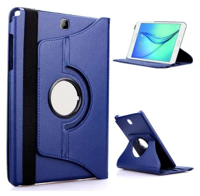 Produktbild von 360 Grad Hülle für Samsung Galaxy Tab E 9.6" T560 T561 T565 Schutz Case Tasche Farben 360° Blau