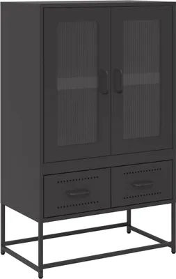 Obrázek produktu pro Skříň černá 68 x 39 x 111,5 cm ocel