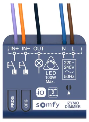 Immagine prodotto di Somfy Empfänger UP Licht dimmbar 1822663 (1822663)