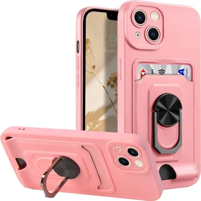 Produktbild von König Design Hülle kompatibel mit Apple iPhone 14 Kunststoff Soft Handyhülle - Handy Case Rosa