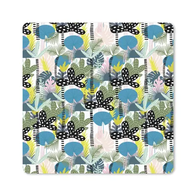 Produktbild von MuchoWow® Mauspad Mousepad Dschungel - Pflanzen - Abstrakt 30x30 cm - Mousepads - Maus Mat - Pad - Mausunterlage - Gaming