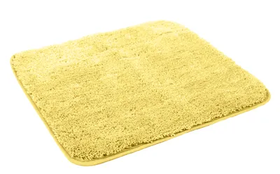 Produktbild von Kinzler hochwertige Mikrofaser Badematte für Hänge-WC, 50x55 cm, mit rutschfestem Rücken, gelb; J-10003/06