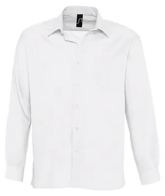 Image de SOLS - Chemise « Baltimore » pour homme à manches longues LT1897 (L) (blanc)