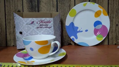 Zdjęcie produktu dla kpl. filiżanka + spodek + talerzyk AIC5098
