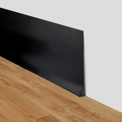 PVC-Sockelleiste selbstklebend, 15 cm × 6 m, Schwarz