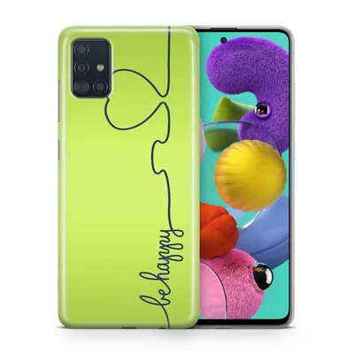Produktbild von Handyhülle Schutzhülle für Apple iPhone 11 Case Cover Tasche Bumper Etuis TPU, Modell:Apple iPhone 11, Motiv auswählen:Be Happy Grün