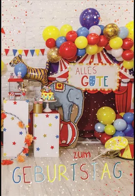 Produktbild von Geburtstag - Glückwunschkarte im Format 11,5 x 17 cm mit Umschlag