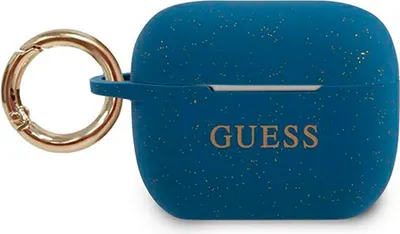 Obrázek produktu pro Guess GUACAPSILGLBL Kryt AirPods Pro niebieski/modrý silikonový brokát
