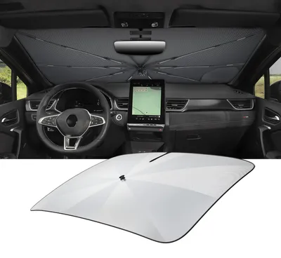 Immagine prodotto di Parasole per auto, compatibile con Renault Captur 2 dal 2020 al 2026, con protezione dal calore
