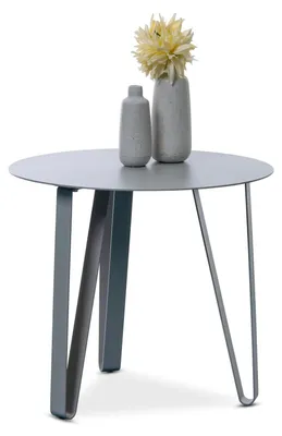 Immagine prodotto di Tavolino da caffè M2 Kollektion, modello Emil 2", altezza 45 cm, diametro 50 cm, colore grigio