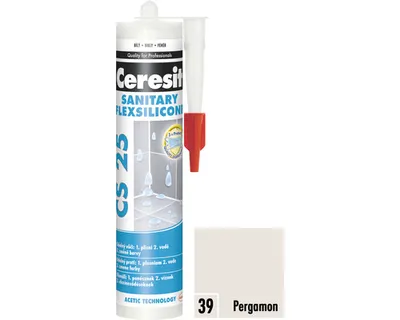Obrázok produktu pre Silikón sanitárny Ceresit CS 25 SANITARY 280 ml pergamon