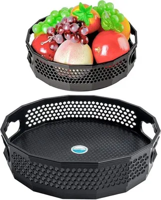 Obrázok produktu pre Otočný organizér do kuchyne, čierny, 2-dielny