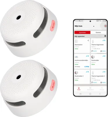 Produktbild von X-Sense XS01-WX Intelligenter Rauchmelder mit Wifi - 2 Rauchdetektoren - 10-Jahres-Batterie - Kompakt - Feueralarm - Rauchdetektor