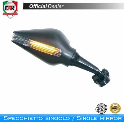 Produktbild von Linke Verkleidungsspiegel FAR 6287 schwarz für Yamaha