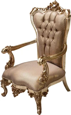 Produktbild von Sessel Wohnzimmer Klassisch Design Sessel Gold Luxus Wohnzimmer Textil