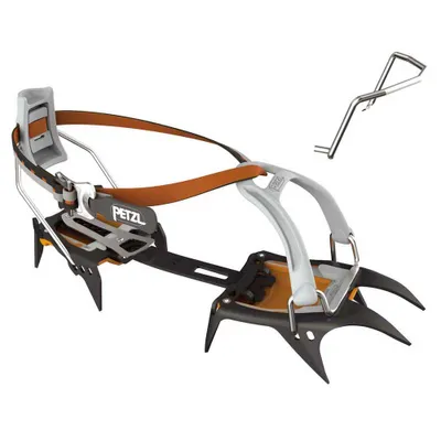 Produktbild von Petzl Irvis Steigeisen, Leverlock Universel, Stahl, 10 Zacken, Gr. 36-45, für Hochtouren & Skitouren, kompatibel mit SARKEN/DART-Frontteilen, ANTISNOW-System