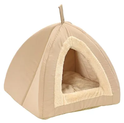 Immagine prodotto di Dehner Lieblinge gatto coccolone grotta Findus, circa 40 x 40 x 35 cm, poliestere, beige