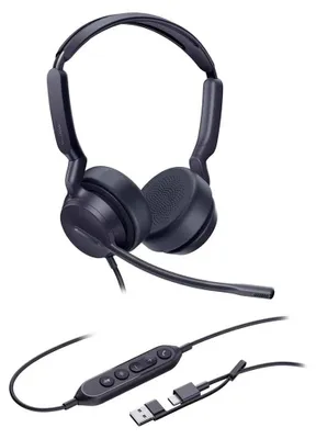 Produktbild von UH42 Dual (schwarz, UC-Variante, USB-C- und USB-A-Anschluss)