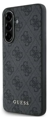 Produktbild von Guess 4G Metal Gold Logo - Hülle für Samsung Galaxy A56 5G (Schwarz)
