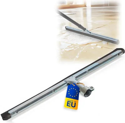 Produktbild von Novatool Wasserschieber Bodenabzieher 45 cm I Dusche Terasse Auto Abzieher Fenster Profi I Wasserschieber Fensterabzieher Abzieher Gummilippe I Badabzieher Dusche Edelstahl XXL Wasserabzieher