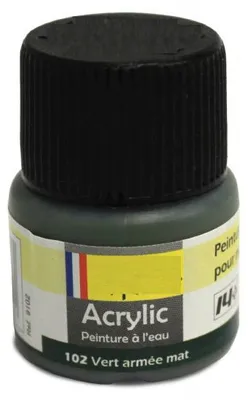 Produktbild von Heller 9102 -  Peinture Acrylic 102 vert armee mat, 12ml - Neu