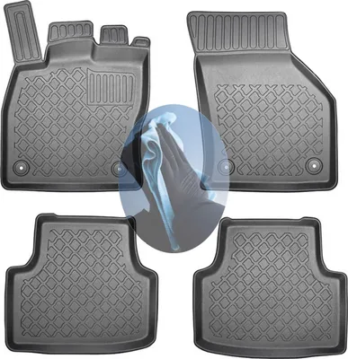 Produktbild von Z521852 TPE-Gummifußmatten kompatibel mit  Skoda Octavia Ambition 4 NX Schräghecklimousine Hatchback Schrägheck 5-türer 2020-