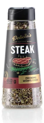 Produktbild von Delicia's Steak Gewürzmischung für den perfekten Fleischgenuss 160 g