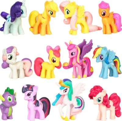 Produktbild von Resteq My Little Pony Spielfiguren, 12 Stück, PVC