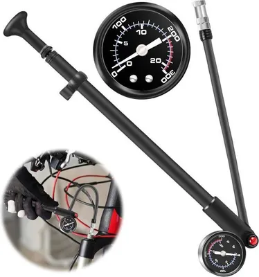 Produktbild von Hochdruck-Stoßdämpferpumpe, Hochdruck-Schlagpumpe, tragbare Gabelpumpe, Mini-Fahrradpumpe, Fahrradpumpe, Pumpe