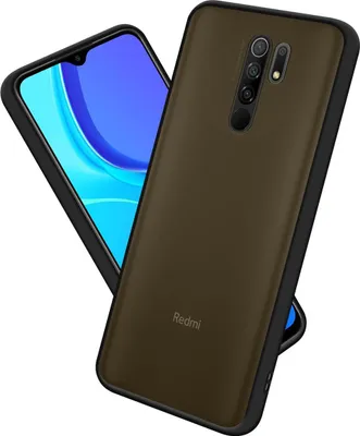 Produktbild von Cadorabo Hülle für Xiaomi RedMi 9 Schutz Hülle in Transparent Handyhülle Hybrid Schutzhülle Etui TPU Silikon