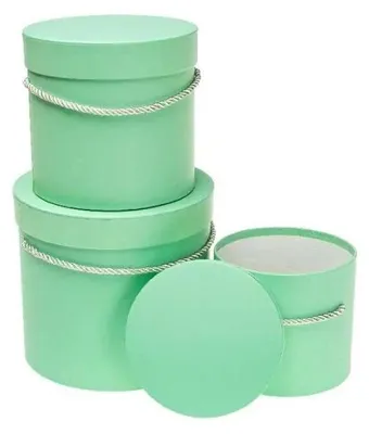 Produktbild von Flower Box, 3 Stück, Türkis, ROZETTE