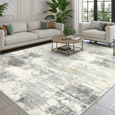 Produktbild von Modernes Abstract Teppich - Beige 140 x 200 cm