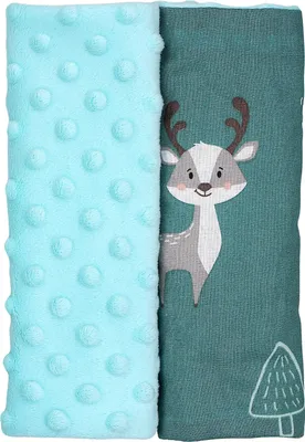 Produktbild von TupTam Kinder Auto Gurtschutz Gurtschoner 2er Pack, Farbe: Waldpark / Mint