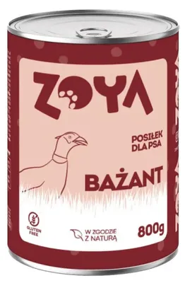 Image de ZOYA Nourriture humide pour chiens au faisan en boîte 800g