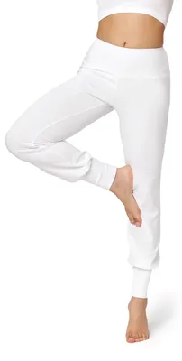 Produktbild von Bellivalini Yoga Hose Damen Lang Haremshose Trainingshose BLV50-278 (Weiß, XXL)