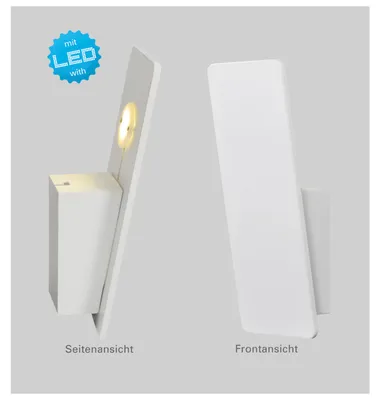Zdjęcie produktu dla Lampa ścienna LED Näve; kolor: biały/ciepły biały, 1154626