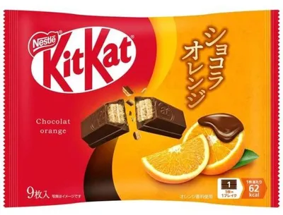 Produktbild von Nestlé | Kitkat Mini Schokolade Orange - 104,4g - 9 Stück - Schokoladenwaffeln - Snack
