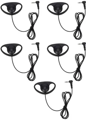 Immagine prodotto di Auricolari elettronici, a forma di D, professionali, portatili, per radio e walkie-talkie