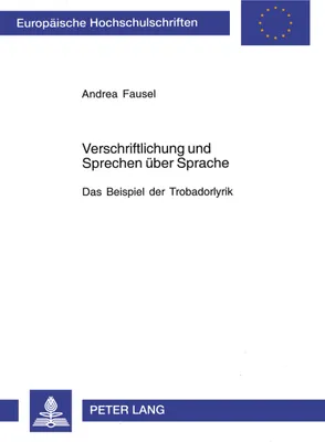 Produktbild von Verschriftlichung und Sprechen über Sprache