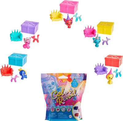Immagine prodotto di MATTEL GTT13 Barbie Rivelazione Colore Animali Serie Party Assortimento