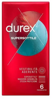 Immagine prodotto di Profilattico Durex Supersottile Close Fit 6 Pezzi