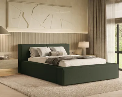 Obrázek produktu pro Čalouněná postel Chilly Lugano zelená 180x200cm s úložným prostorem - moderní design